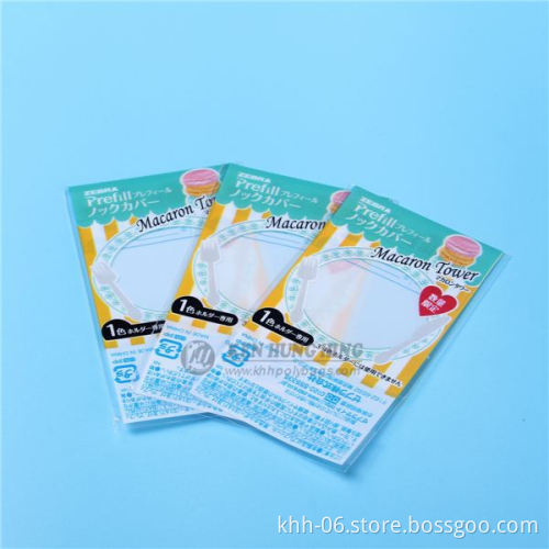 Custom printed opp plastic small self adhesive hair decoration packaging bag
